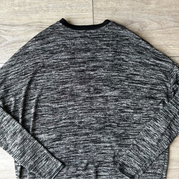 Aritzia Wilfred free Heathered  Black Trim Devinette V-neck Sweater - Picture 15 of 15